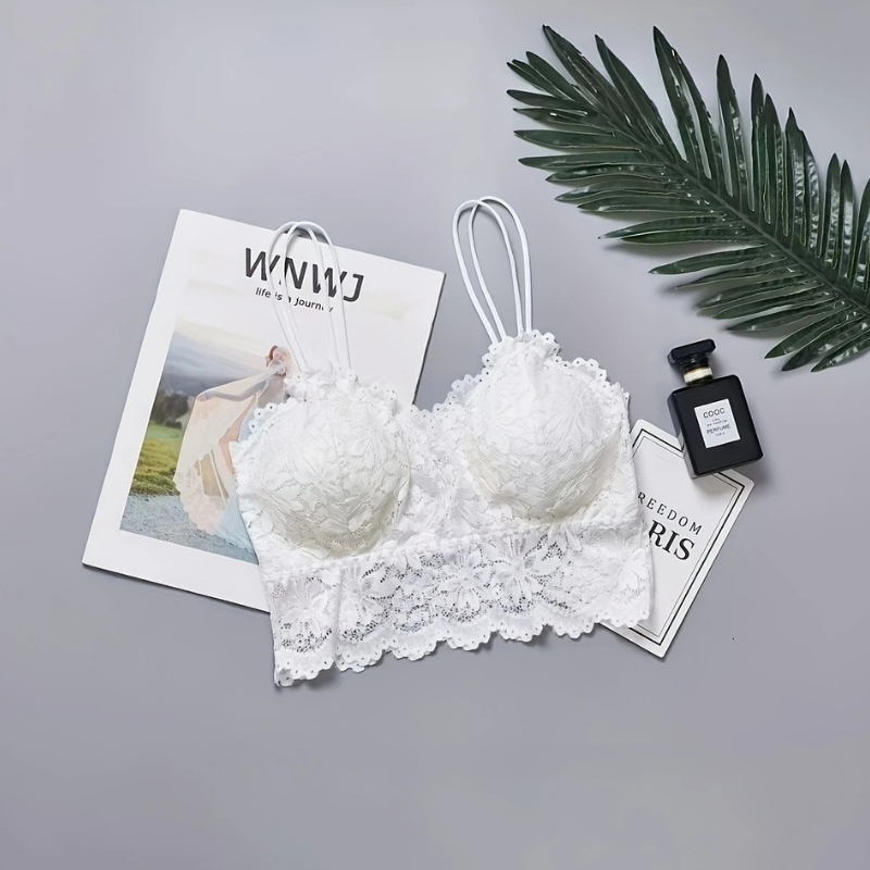 İnce%20Askılı%20Dantel%20Bralet%20Beyaz%20Sütyen%20Büstiyer