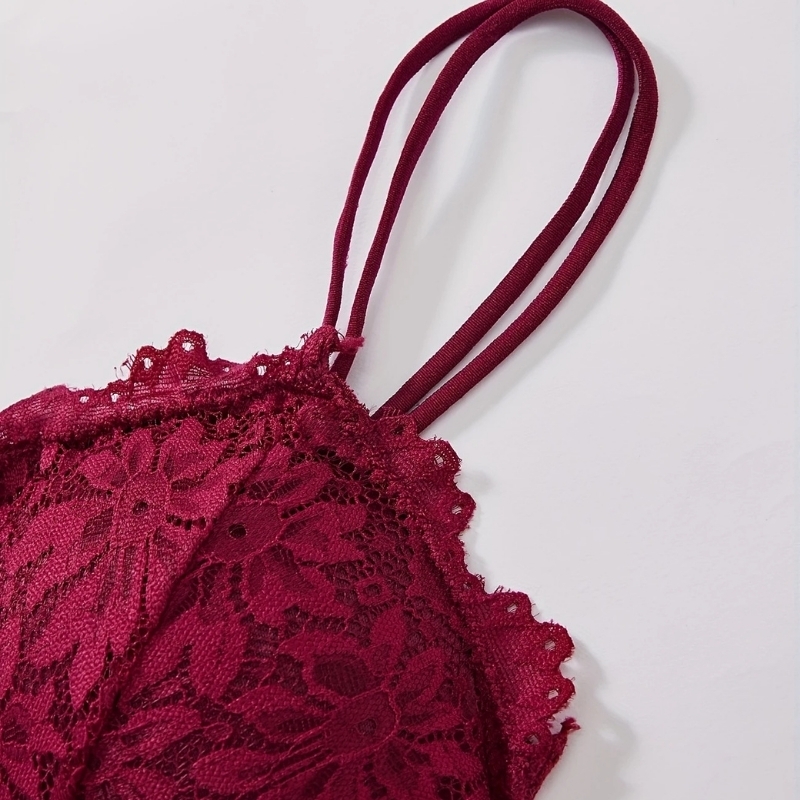 İnce%20Askılı%20Dantel%20Bralet%20Kırmızı%20Sütyen%20Büstiyer