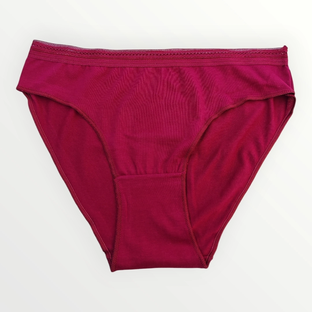 HumaOne%20Örme%20Bel%20Detaylı%20Bordo%20İç%20Çamaşırı