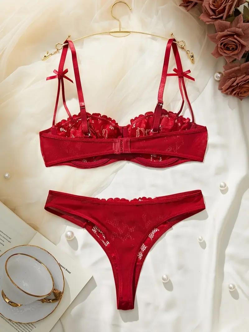 Sevgililer%20Günü%20Retro%20Tarzı%20Seksi%20Dantel%20Sütyen%20Takımı