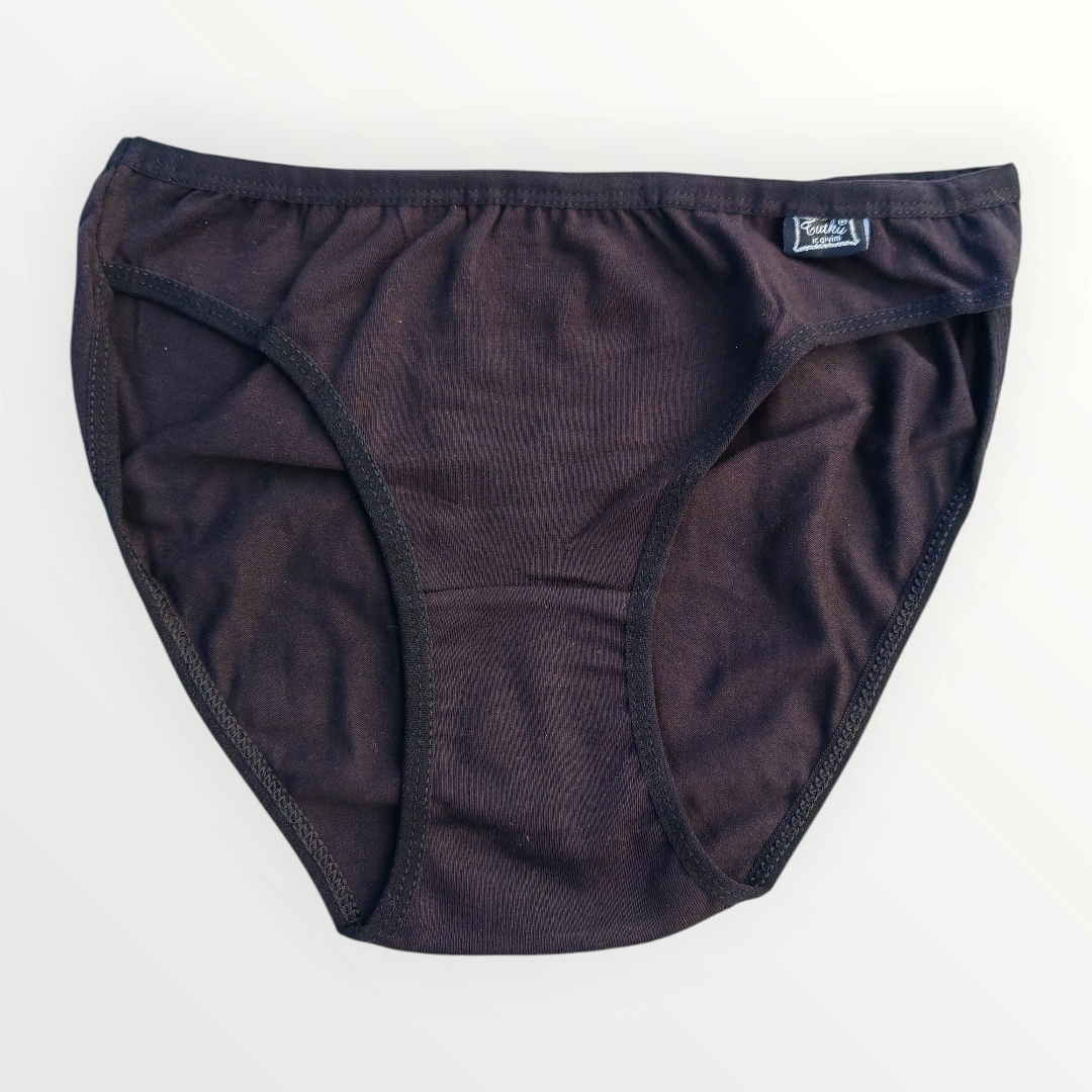 Tutku%20Elastan%20Düz%20Siyah%20Bikini%20İç%20Çamaşırı