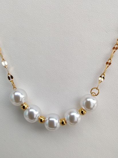 İncili Zarif Çelik Kolye