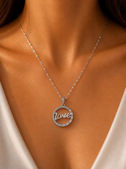 Love Aşk Çelik Kolye