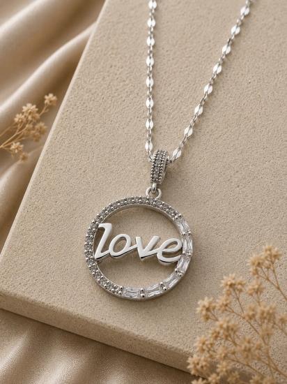 Love Aşk Çelik Kolye