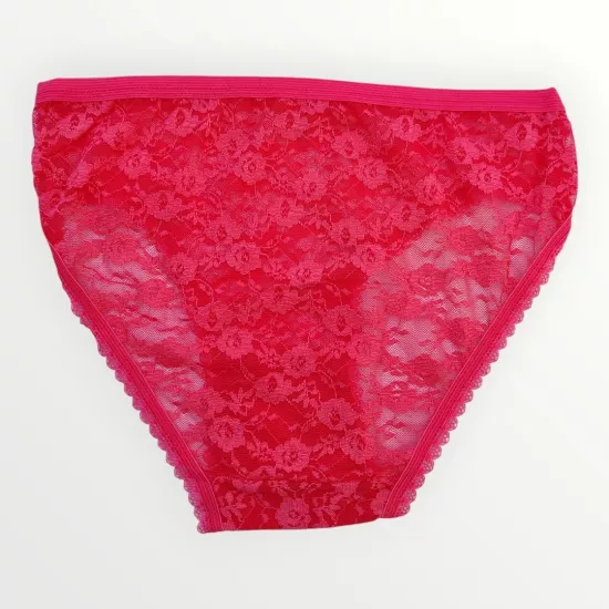 DezaLux Fiyonklu Gül Detaylı Kırmızı İç Çamaşırı