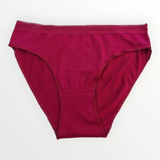 HumaOne Örme Bel Detaylı Bordo İç Çamaşırı