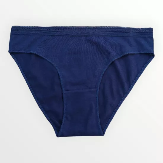 HumaOne Örme Bel Detaylı Lacivert İç Çamaşırı