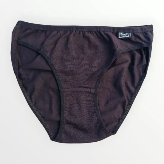 Tutku Elastan Düz Siyah Bikini İç Çamaşırı