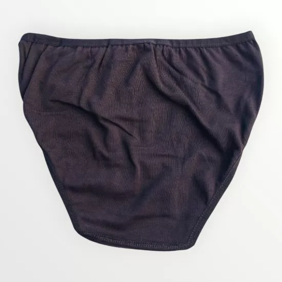 Tutku Elastan Düz Siyah Bikini İç Çamaşırı