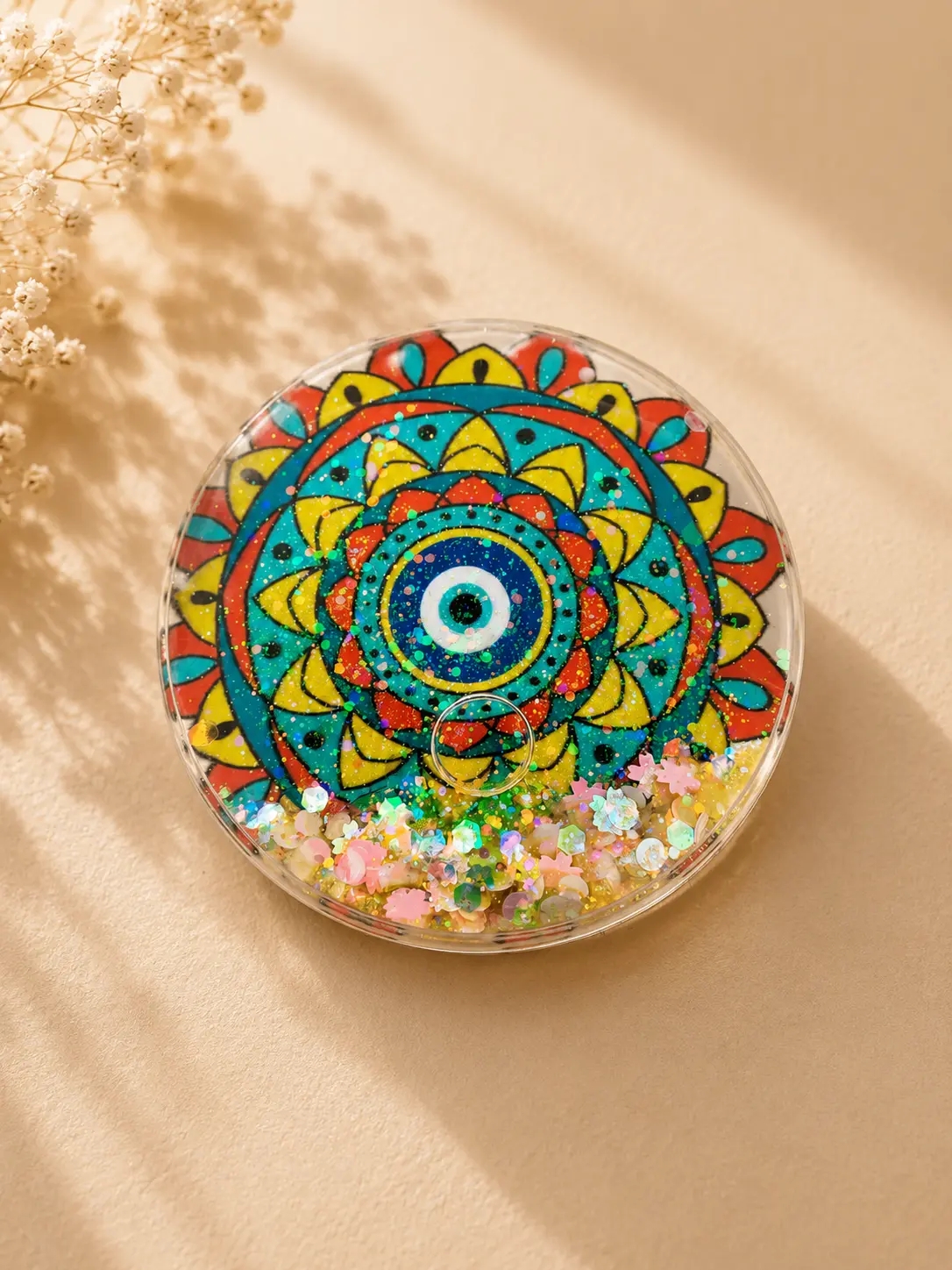 Mandala%20Desenli%20Çift%20Taraflı%20Cep%20Aynası