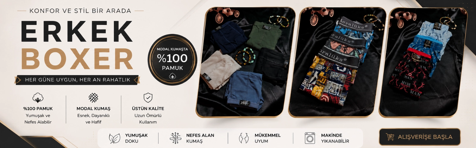 Erkek boxer ve iç giyim modelleri